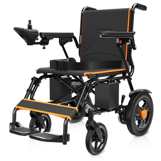 Foldable Electric Wheelchair for Adults, Lightweight Power Chair, 15 Mile Range, 350 lb Capacity
